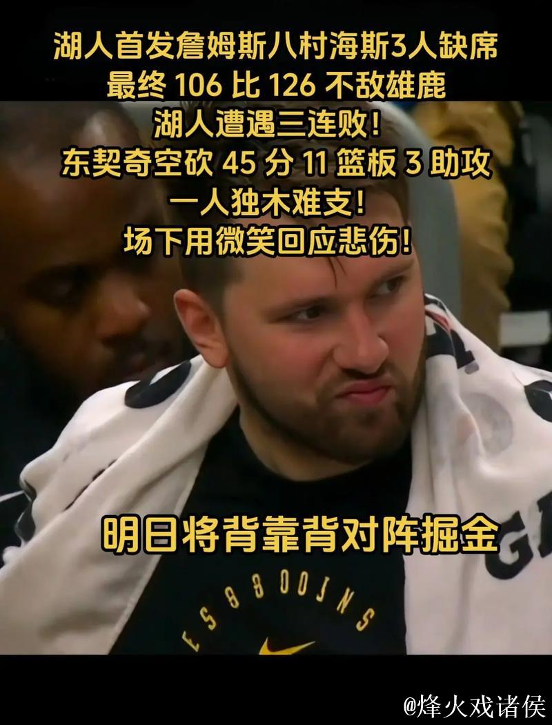 NBA-东契奇空砍42分 国王连战湖人送其3连败 NBA-东契奇空砍42分 国王连战湖人送其3连败